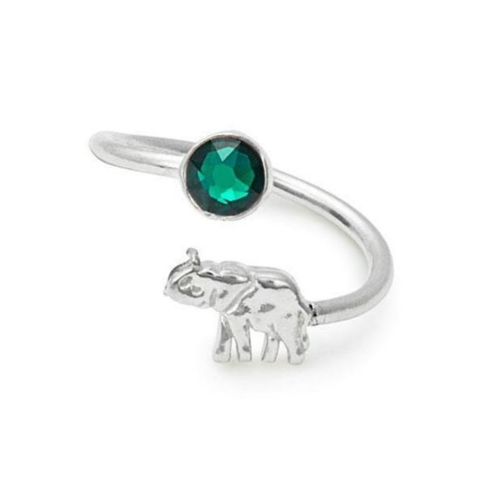 Alex and Ani Elephant Ring Wrap - Sterling Silver